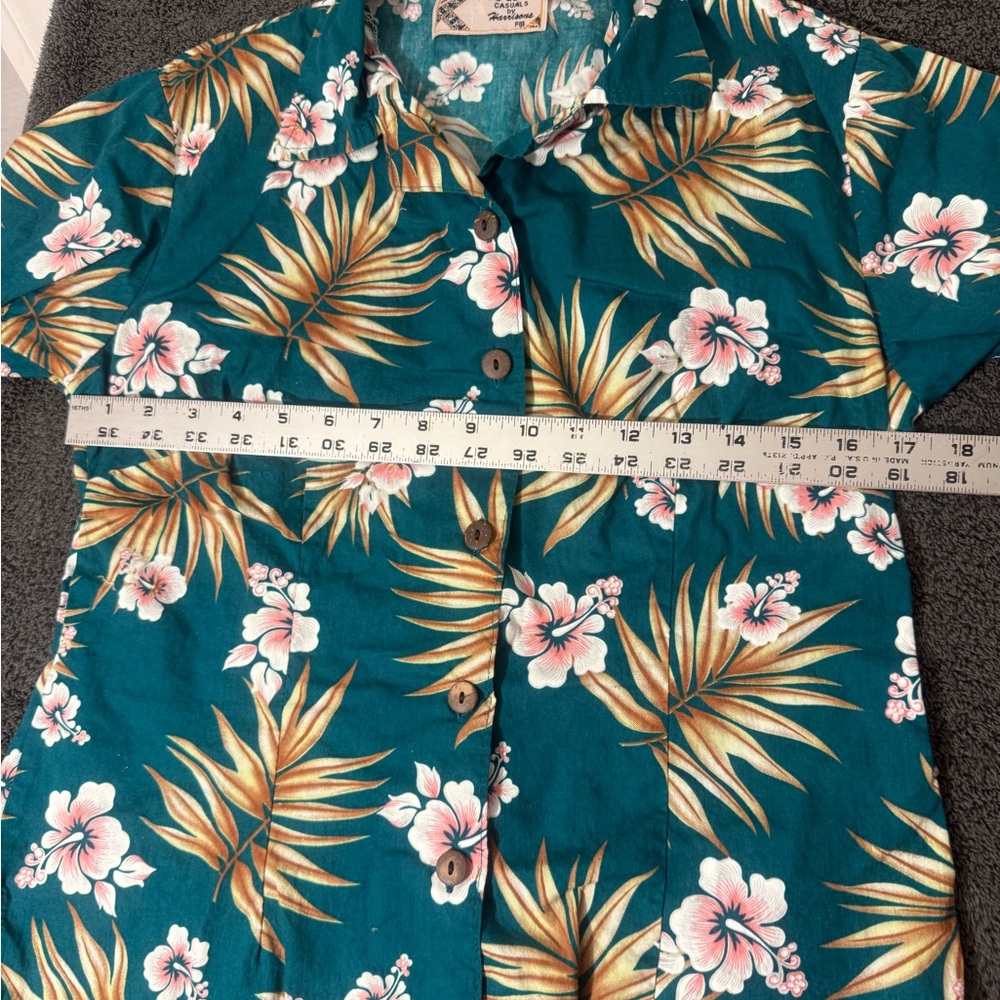 Vintage Tapa Casuals Hawaiian Floral Shirt- Size M - Picture 5 of 6
